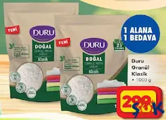 DURU GRANÜL KLASİK TOZ DETERJAN 1 KG fiyat ve kampanya bilgisi